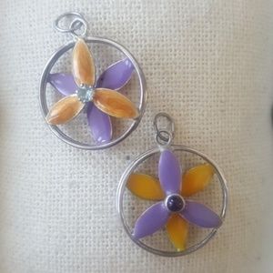 Plumeria Hawaiian Flower Pendant Charm Sterling Silver Handmade Jewelry Unique